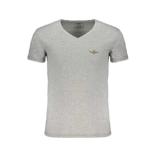 Aeronautica Militare Brown Cotton Men T-Shirt AE-31105-XXL