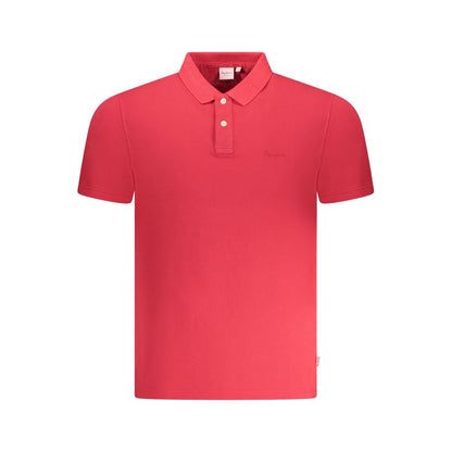 Pepe Jeans Red Cotton Men Polo