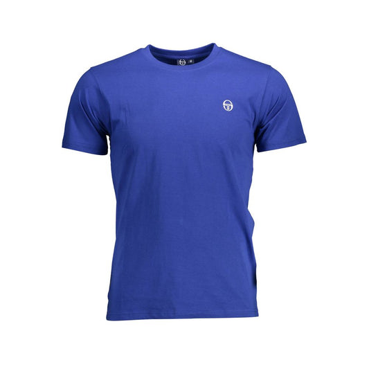 Sergio Tacchini Blu Cotton Men T-Shirt