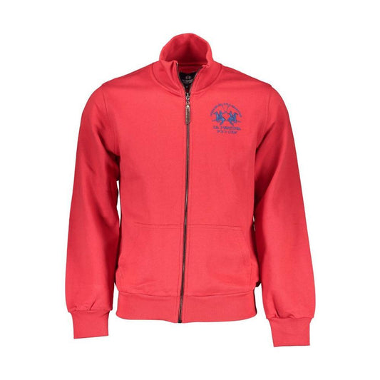 La Martina Red Cotton Men's Sweater