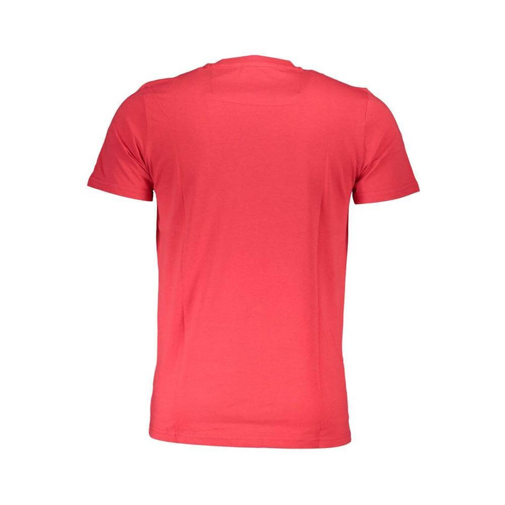 Cavalli Class Red Cotton Men T-Shirt CA-37904-L