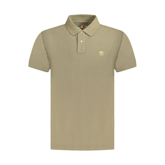 Timberland Brown Cotton Men Polo Shirt TI-35455-L-FBB-405
