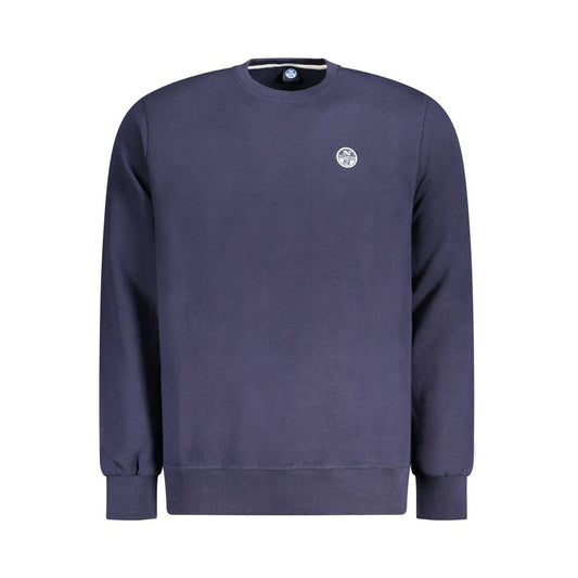 North Sails Navy Cotton Men Sweatshirt