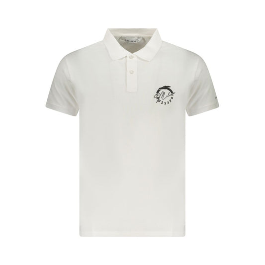 Trussardi White Cotton Men's Polo