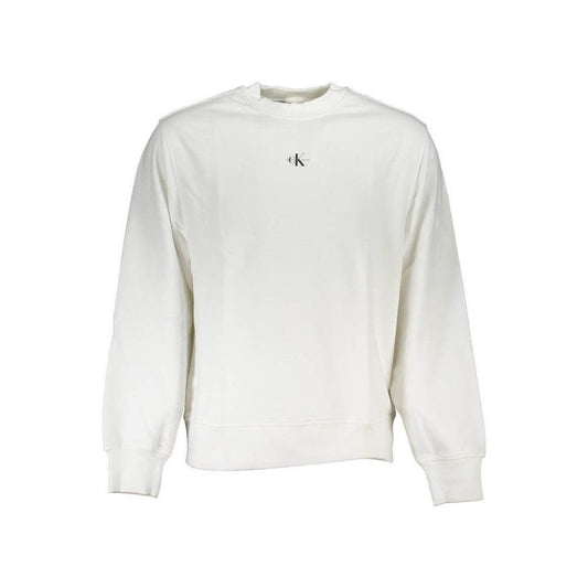 Calvin Klein White Cotton Men Sweater