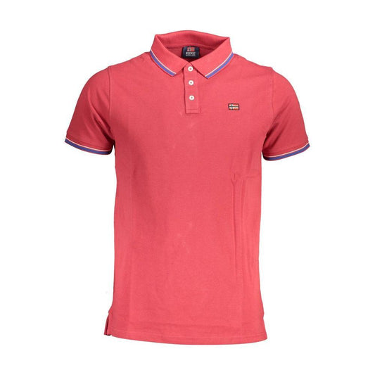Norway 1963 Red Cotton Men Polo Shirt NO-37613-M