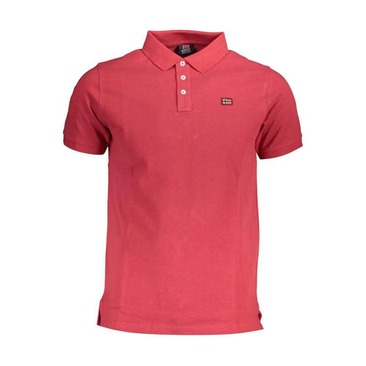 Norway 1963 Red Cotton Men Polo Shirt