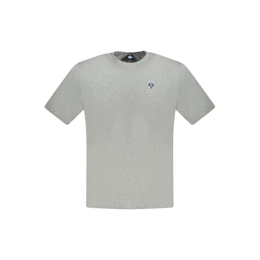 North Sails Grigio Cotton Men T-Shirt
