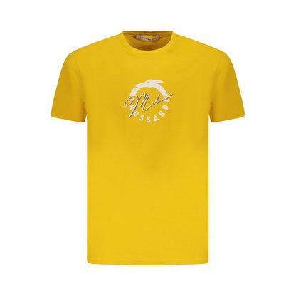 Trussardi Yellow Cotton Men T-Shirt