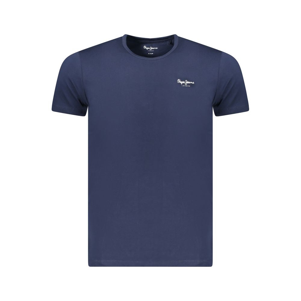Pepe Jeans Blue Cotton Men T-Shirt PE-38844-XL