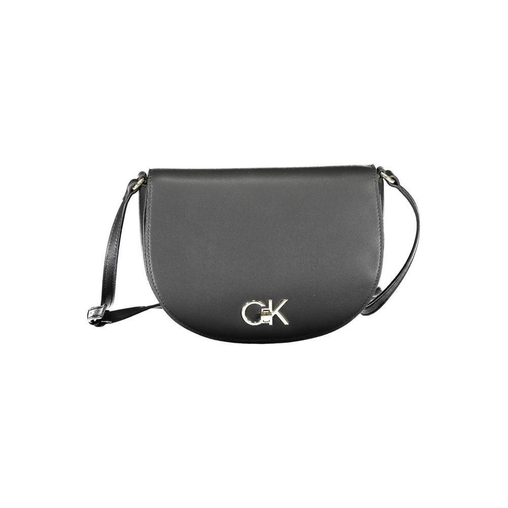 Calvin Klein Black Polyurethane Women Shoulder Bag