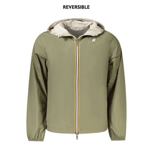 K-WAY Green Nylon Jacket KW-38814-M