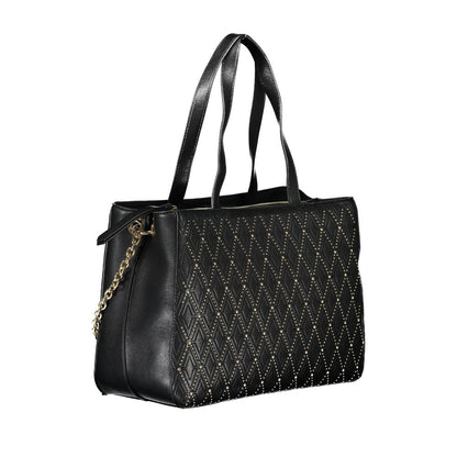 Mario Valentino Black Polyurethane Women Handbag