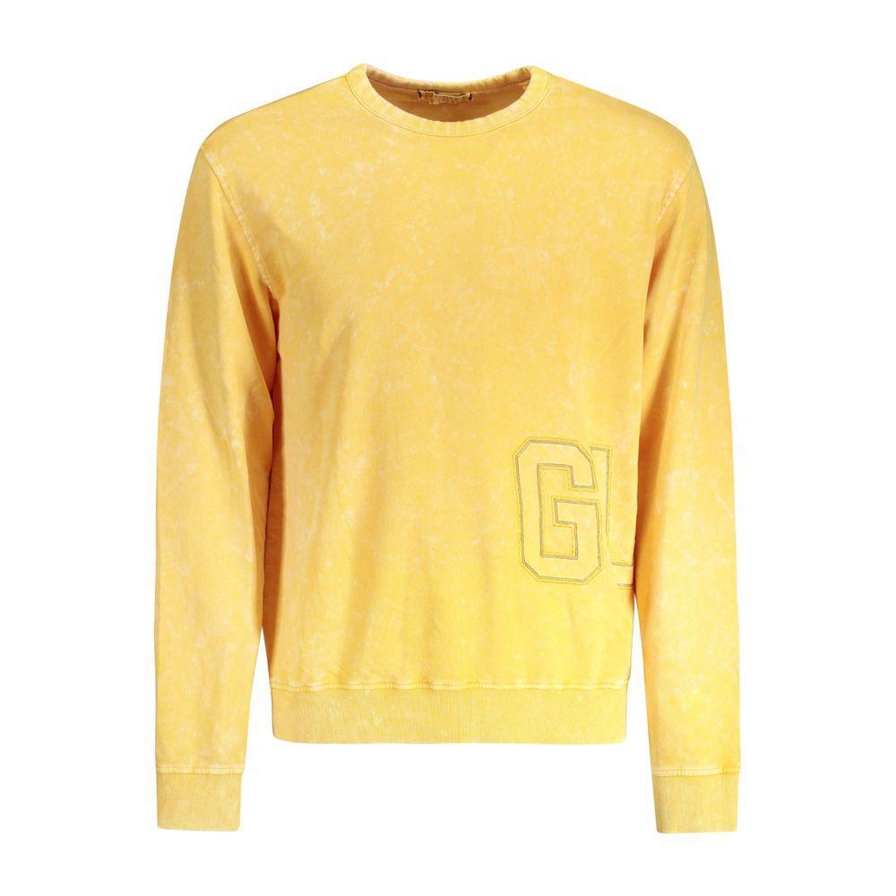 Guess Jeans Yellow Cotton Sweater GU-33304-XL