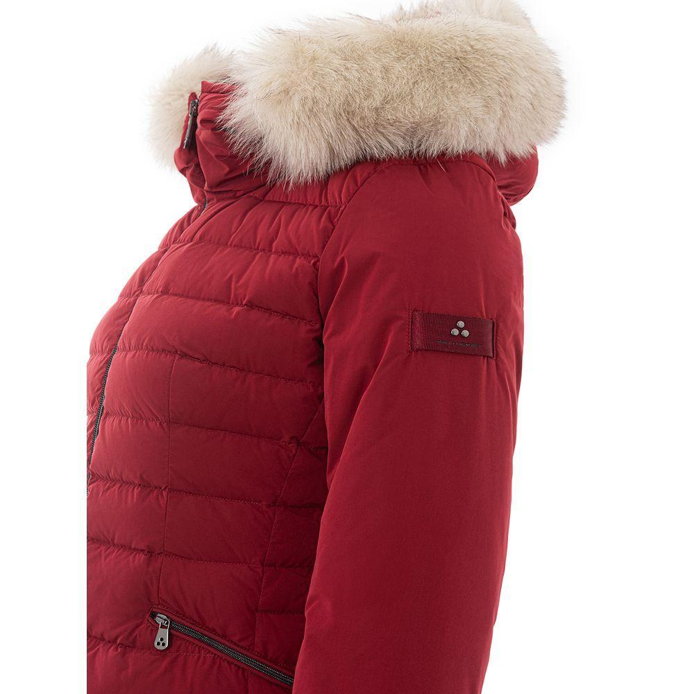 Front view with bag zipped and handles upright.