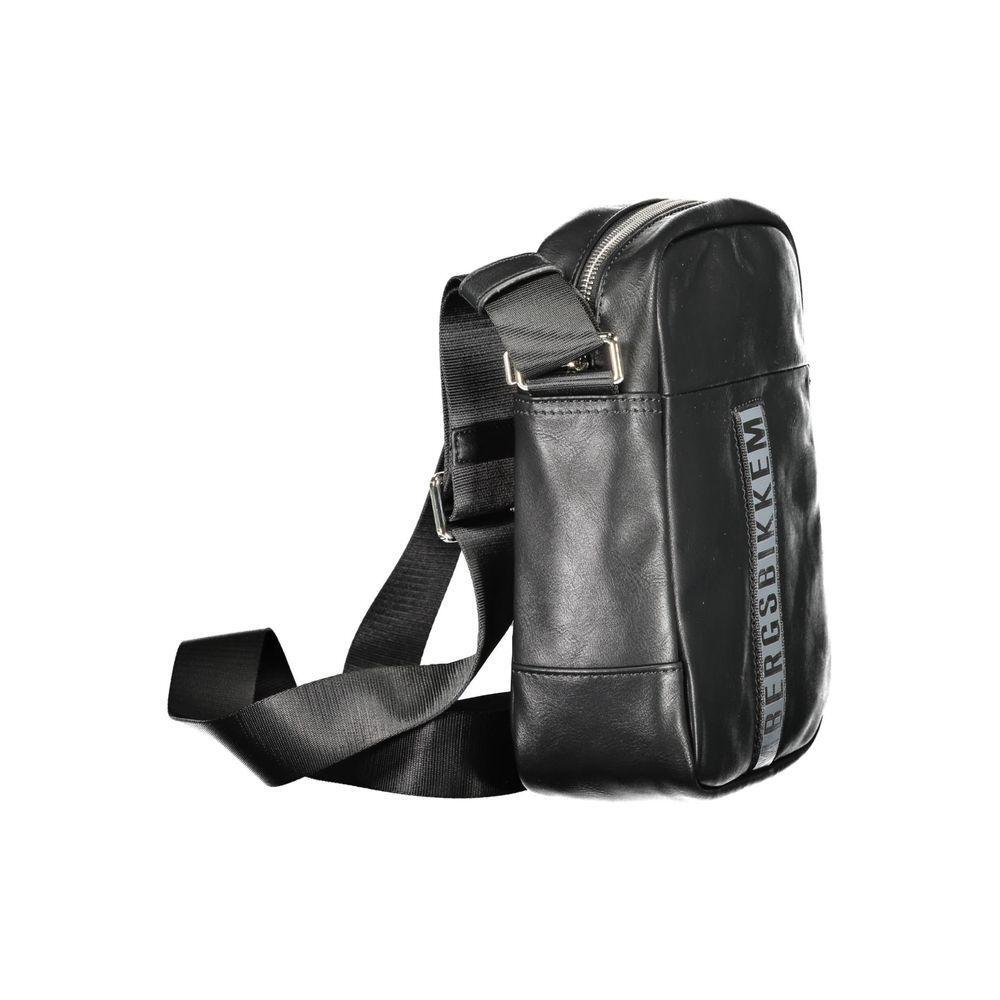 Bikkembergs Black Polyethylene Shoulder Bag BI-16420