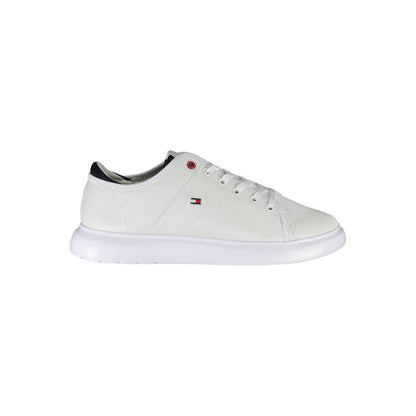 Tommy Hilfiger White Polyester Men Sneaker