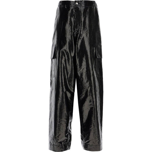 Alexander Mcqueen cargo canvas tarred trousers in Trousers Alexander Mcqueen Black