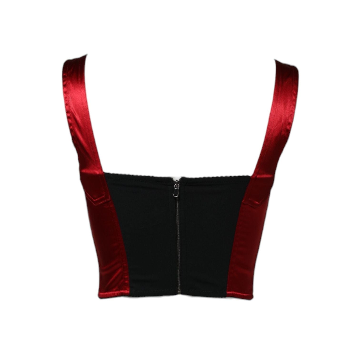 Front view with bag zipped and handles upright.
