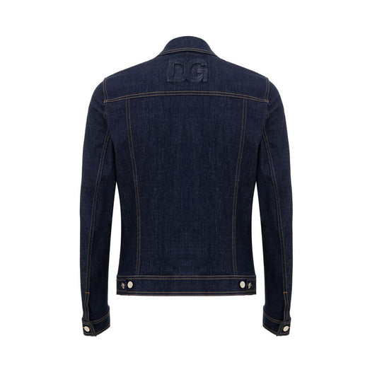 Dolce & Gabbana Blue Cotton Denim Jacket