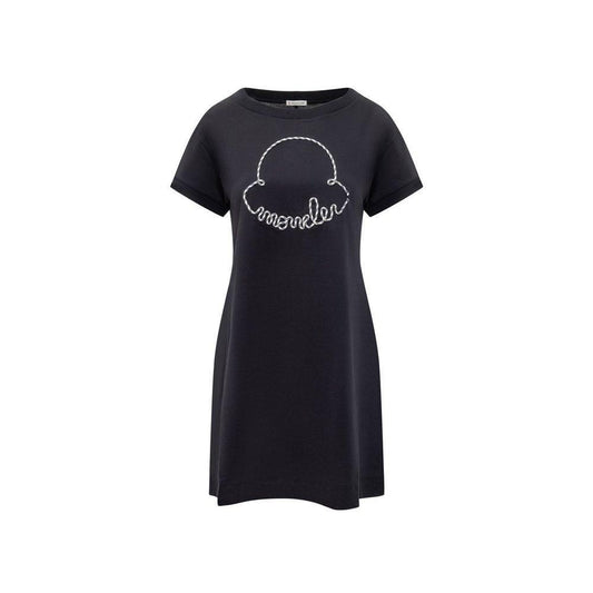 Moncler Cotton Logo Mini Dress