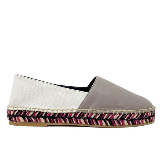 Off-White Leather Espadrilles