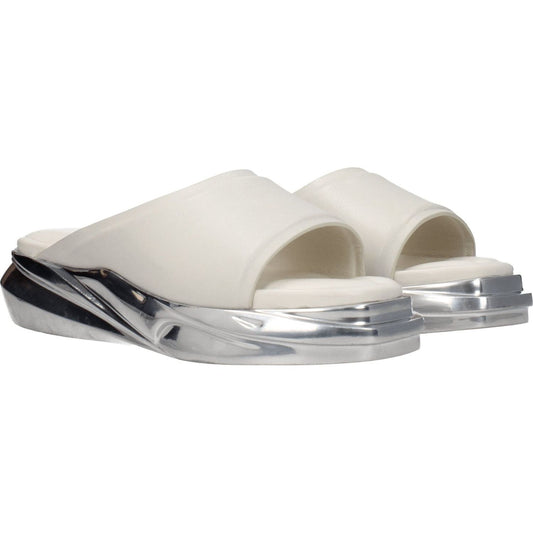 Alyx Gray Leather Slippers Sandals