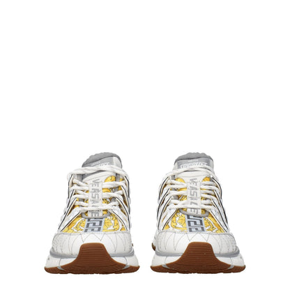 Versace White Fabric Athletic Sneakers 1728,75667636384,Athletic - Sneakers - Shoes,EU35.5/US5.5,EU36/US6,EU37.5/US7.5,EU37/US7,EU38.5/US8.5,EU39/US9,New with tags,Shoes,Sneakers - Shoes,Versace,White,Women