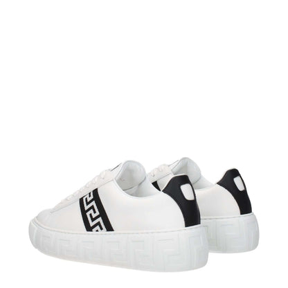 Versace White Leather Low Top Sneakers 1728,75667636384,EU35.5/US5.5,EU35/US5,Low Tops - Sneakers - Shoes,New with tags,Shoes,Sneakers - Shoes,Versace,White,Women