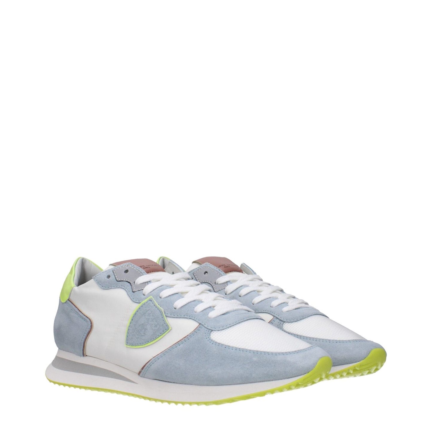 Philippe Model White Fabric Low Tops