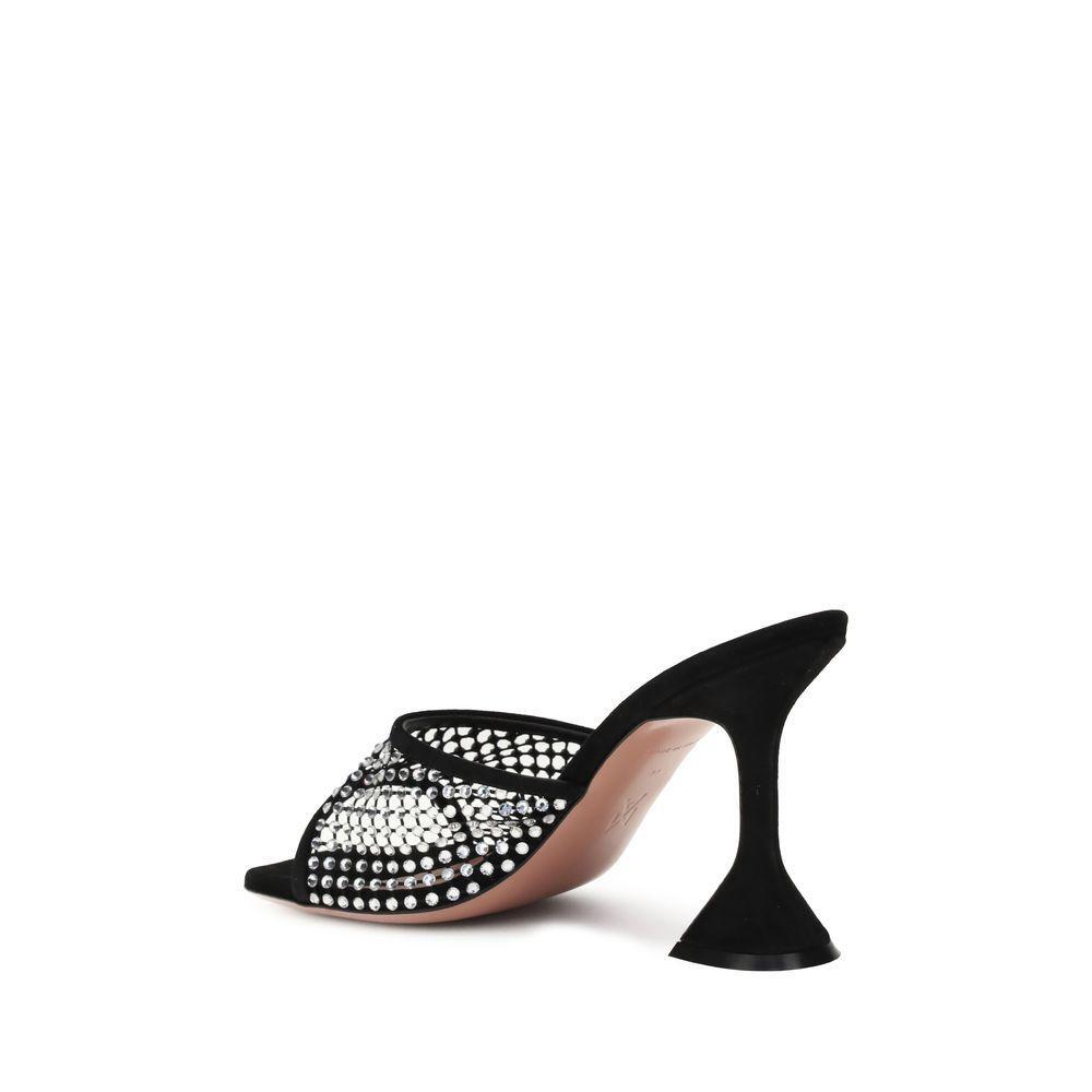 Amina Muaddi Lupita Crystal Sandals