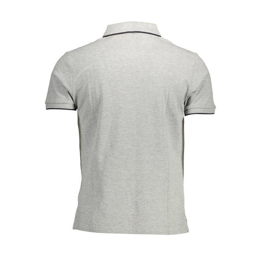 North Sails Gray Cotton Polo Shirt NO-12534-XL