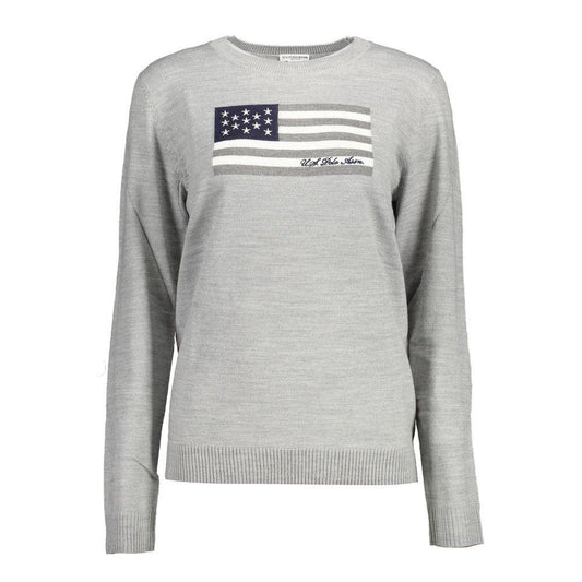 U.S. POLO ASSN. Gray Nylon Sweater US-16961-L