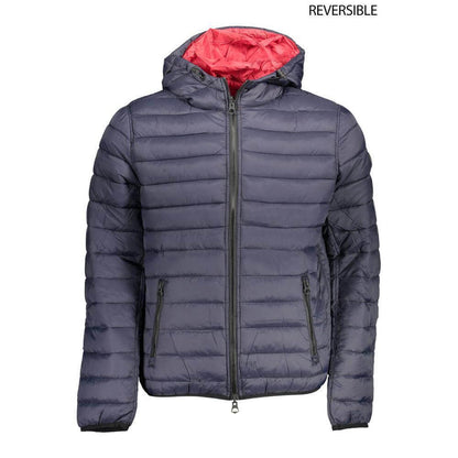 U.S. POLO ASSN. Blue Nylon Men's Reversible Jacket