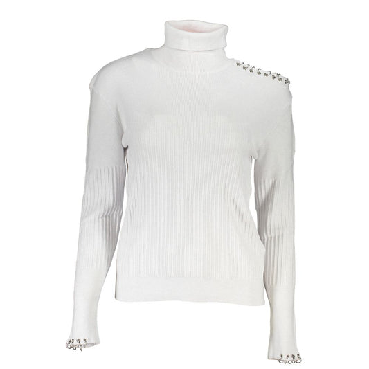 Patrizia Pepe Gray Cotton Sweater PA-26492-XS