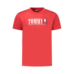 Tommy Hilfiger Red Cotton Men T-Shirt TO-39324-M