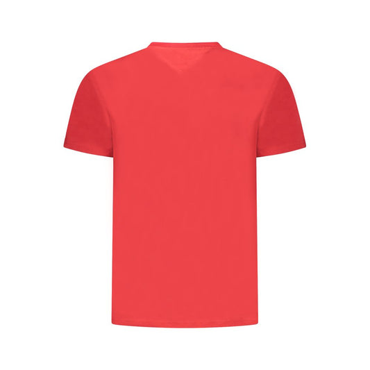 Tommy Hilfiger Red Cotton Men T-Shirt TO-39324-S