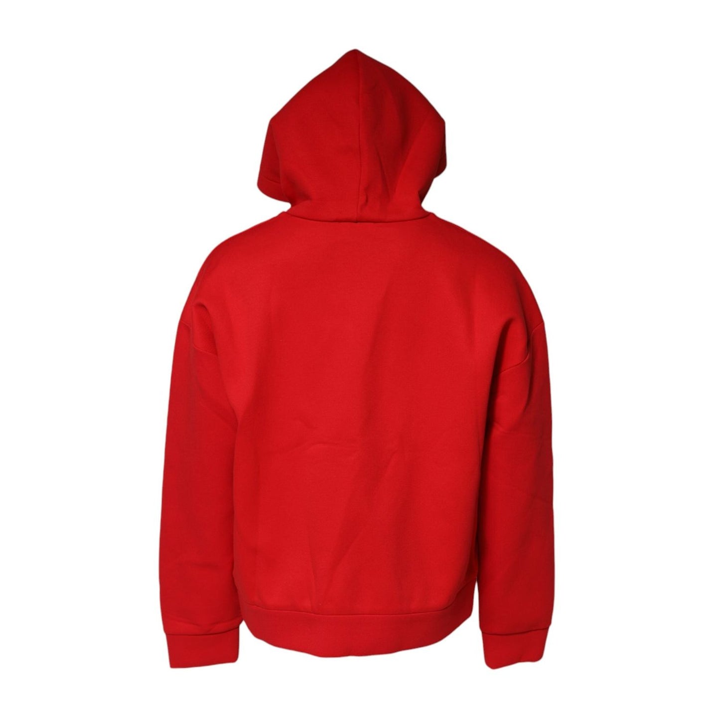 Dolce & Gabbana Red DG Logo Hooded Men Sweatshirt Sweater