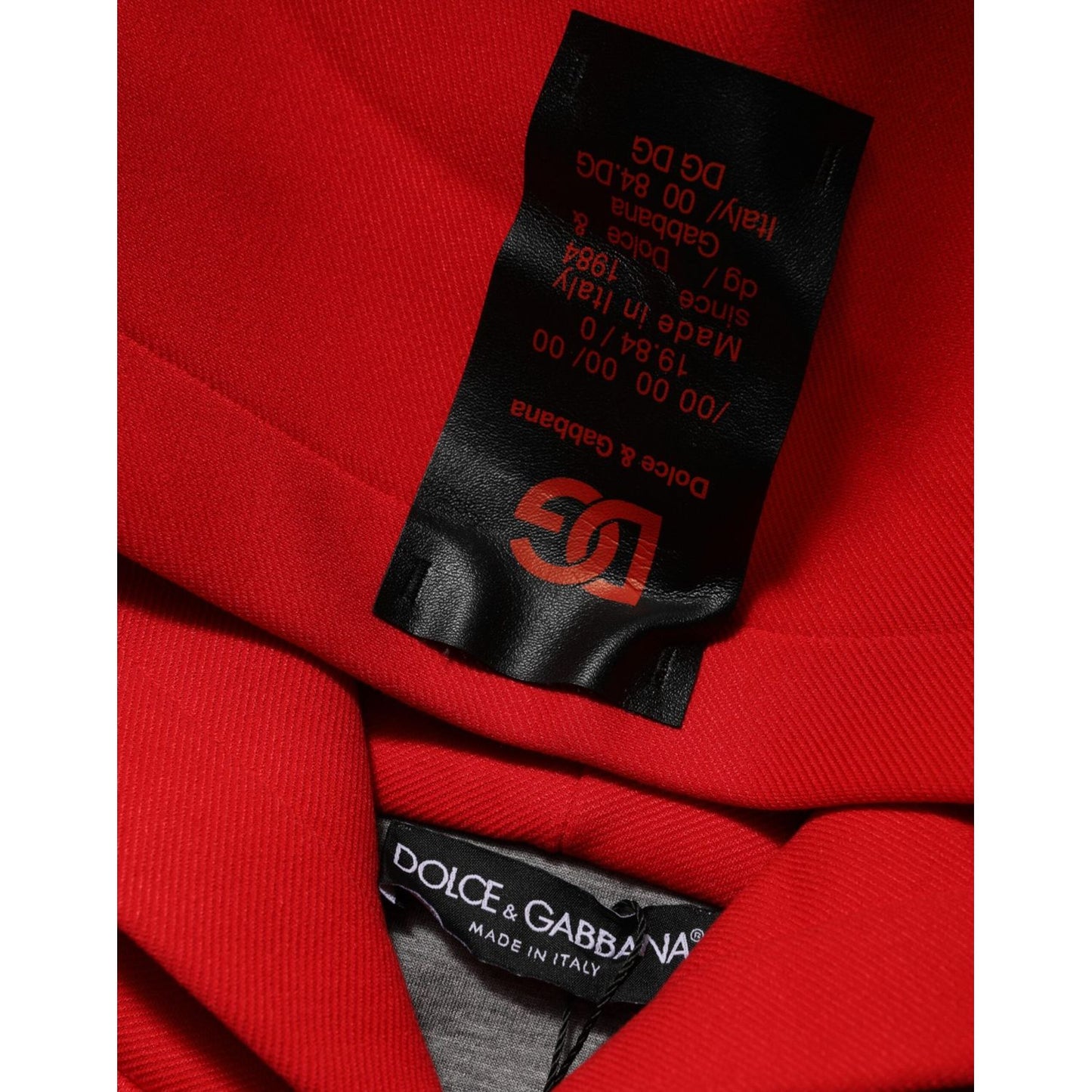 Dolce & Gabbana Red DG Logo Hooded Men Sweatshirt Sweater