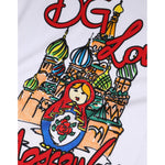 Dolce & Gabbana White DG Loves Moscow Crew Neck T-shirt TSH90695-48