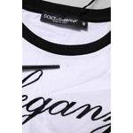 Dolce & Gabbana White Eleganza Cotton Crew Neck Tee T-shirt TSH90743-46