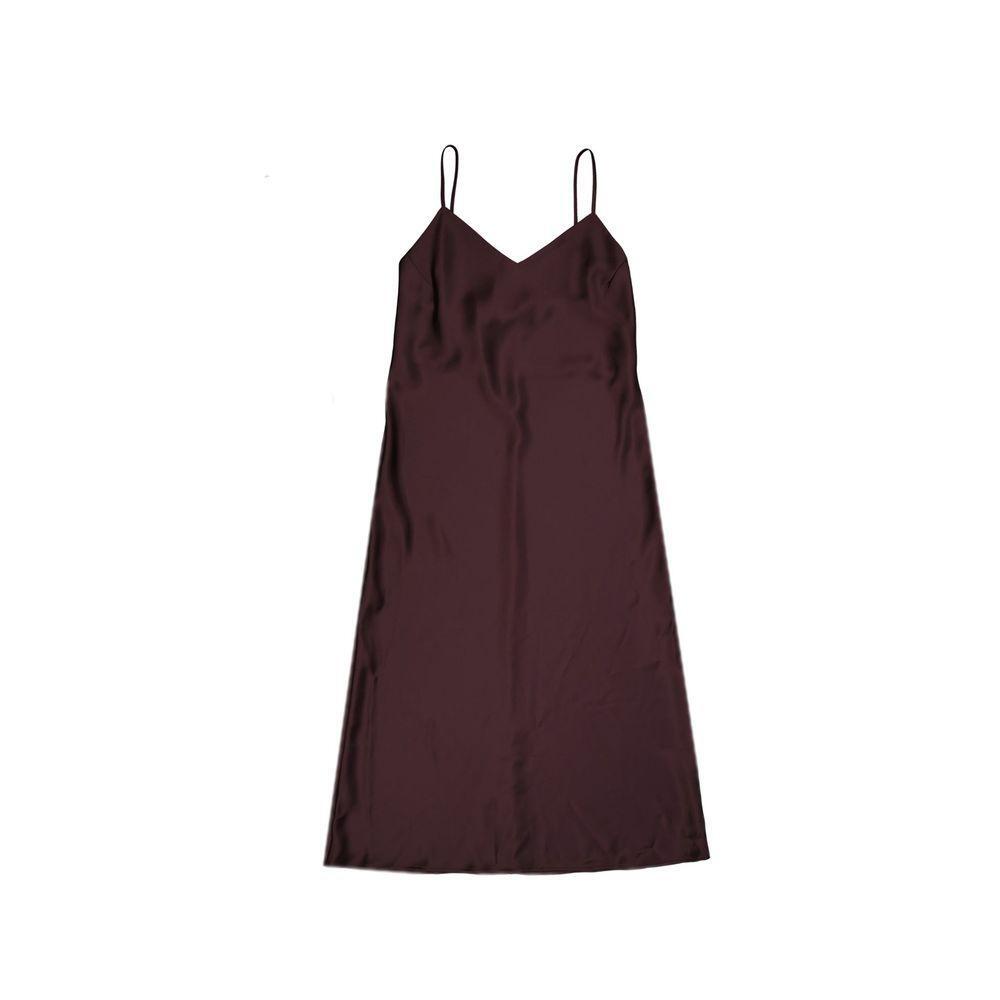 BLANCA VITA Acacia Satin Slip Midi Dress BL-8735245992148-42