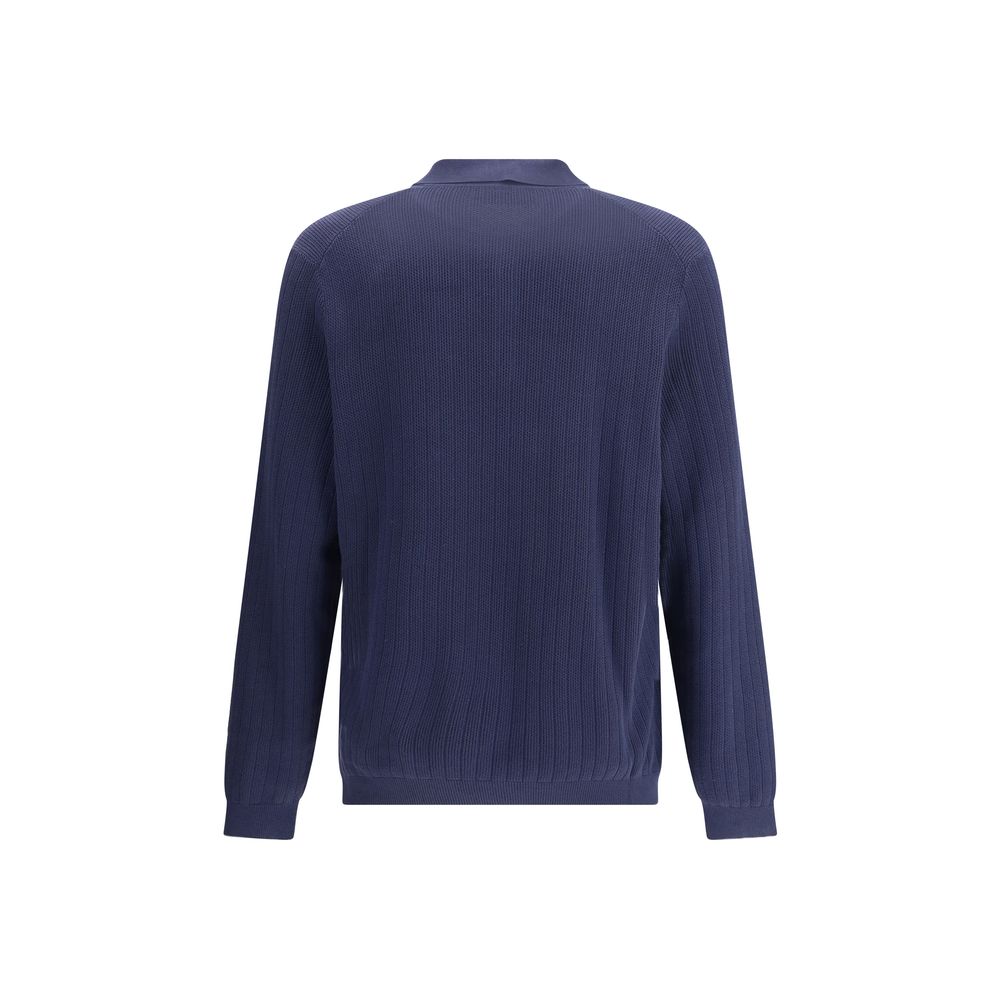 Brunello Cucinelli Blue Cotton Sweatshirt