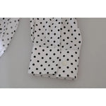 Dolce & Gabbana White Dotted Dress Formal MARTINI Shirt TSH4076-37