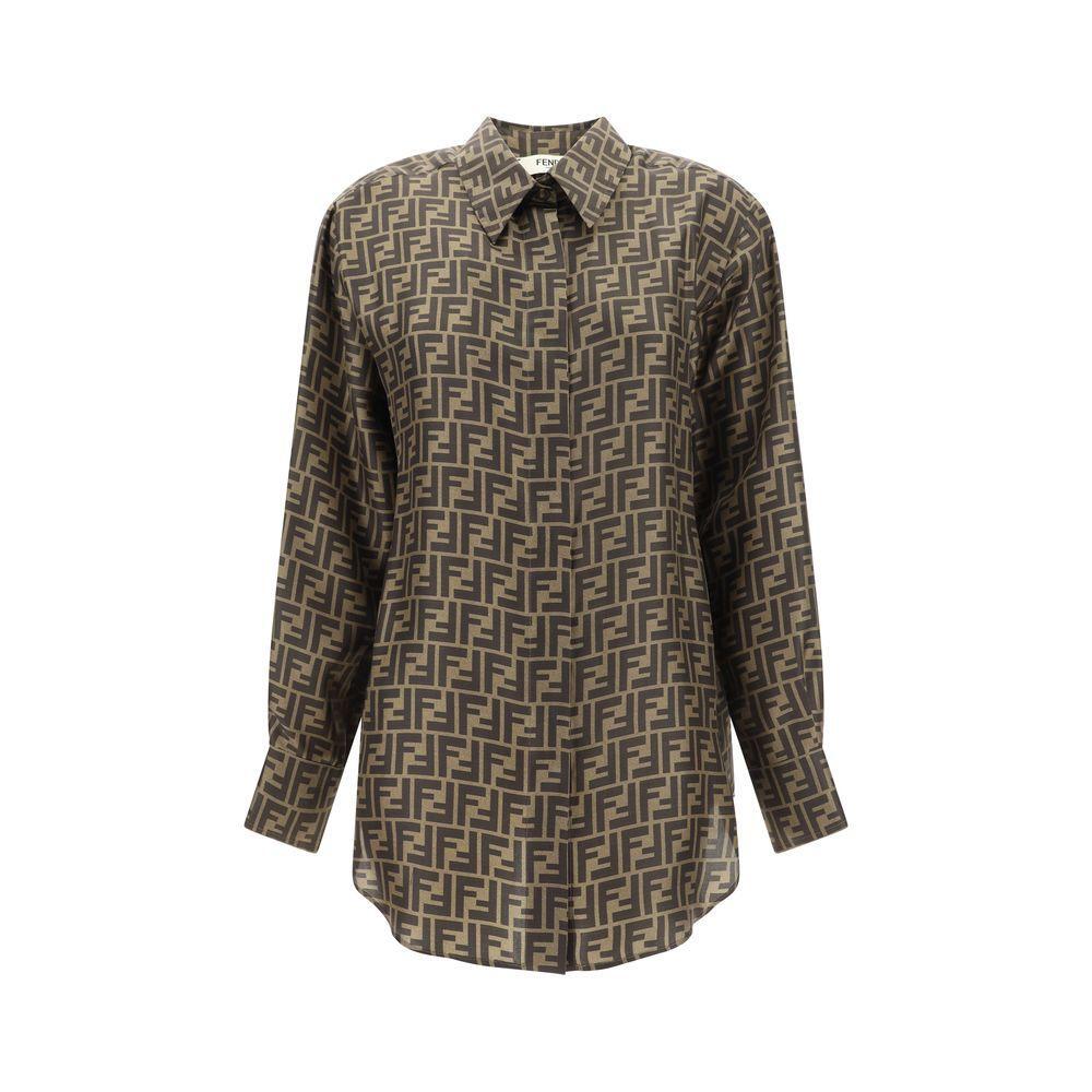 Fendi Twill Shirt FE-FS8107A8G3F118W-IT38 | S