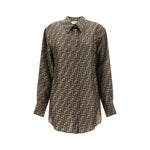 Fendi Twill Shirt FE-FS8107A8G3F118W-IT38 | S