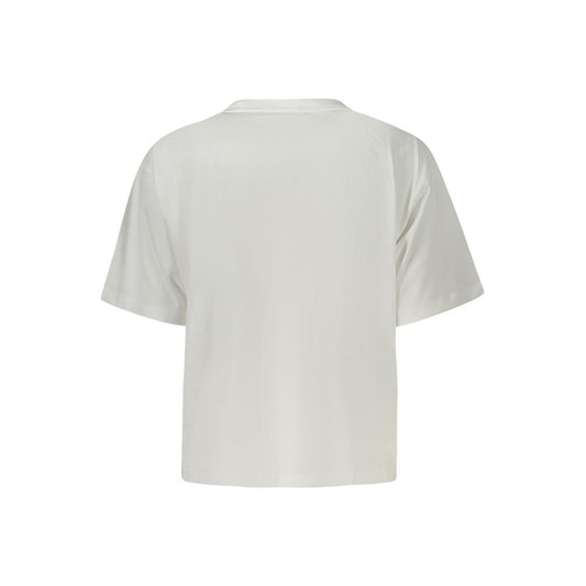 Guess Jeans White Cotton Tops & T-Shirt