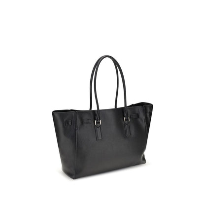 Michael Kors Black Calf Leather Bos Taurus Shoulder Bag