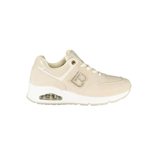 Laura Biagiotti Beige Polyurethane Women Sneaker 1728,67403481248,Athletic - Sneakers - Shoes,Beige,EU38/US8,EU39/US9,EU40/US10,Laura Biagiotti,New with tags,Shoes,Sneakers - Shoes,Women