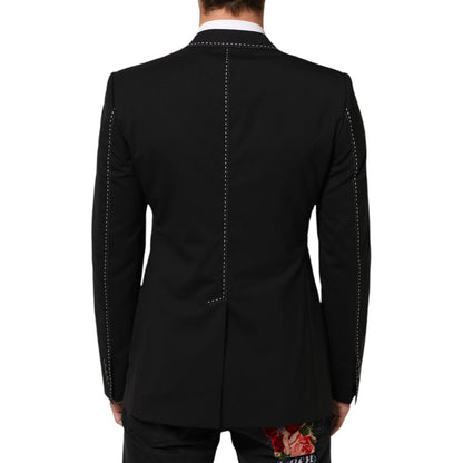 Dolce & Gabbana Black SICILIA 2 Buttons Suit Jacket Blazer